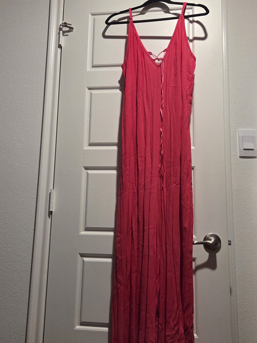 Women’s Pink Jumpsuit with Adjustable Straps